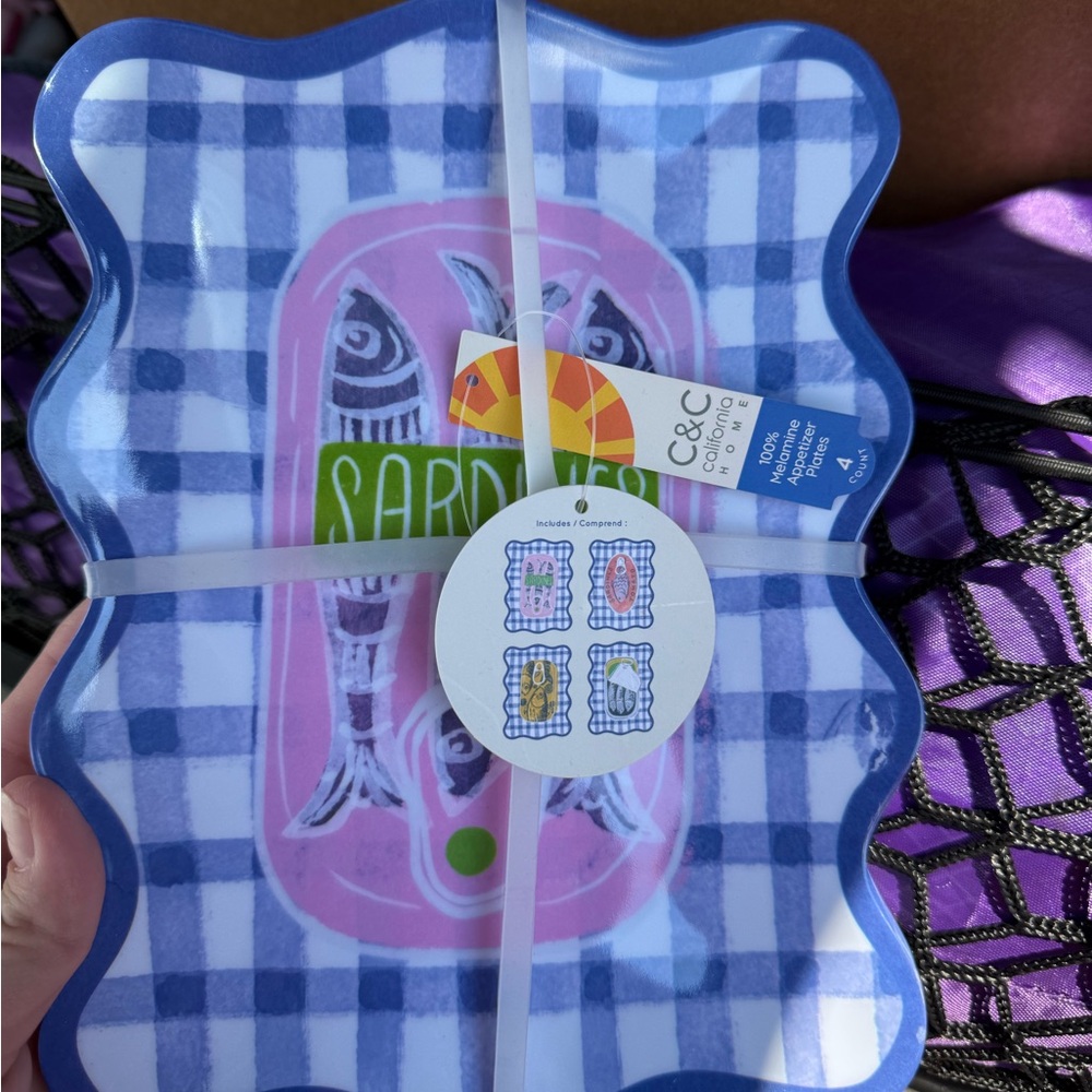 C&C California Blue and Pink Sardine Tray